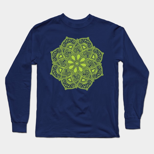 Mandala Long Sleeve T-Shirt by Mapet